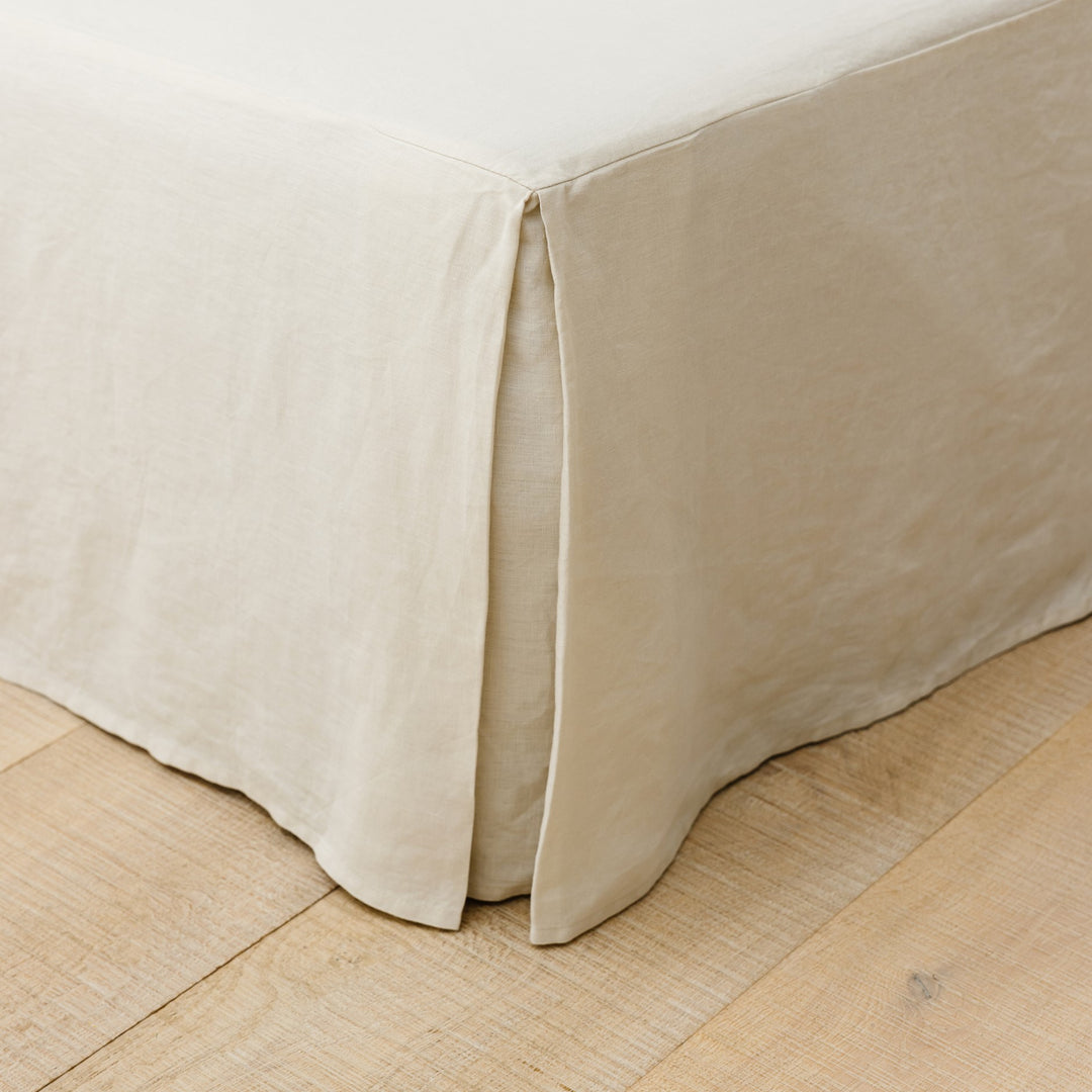 Foxtrot Home Pure French Flax Linen Valance in Oat