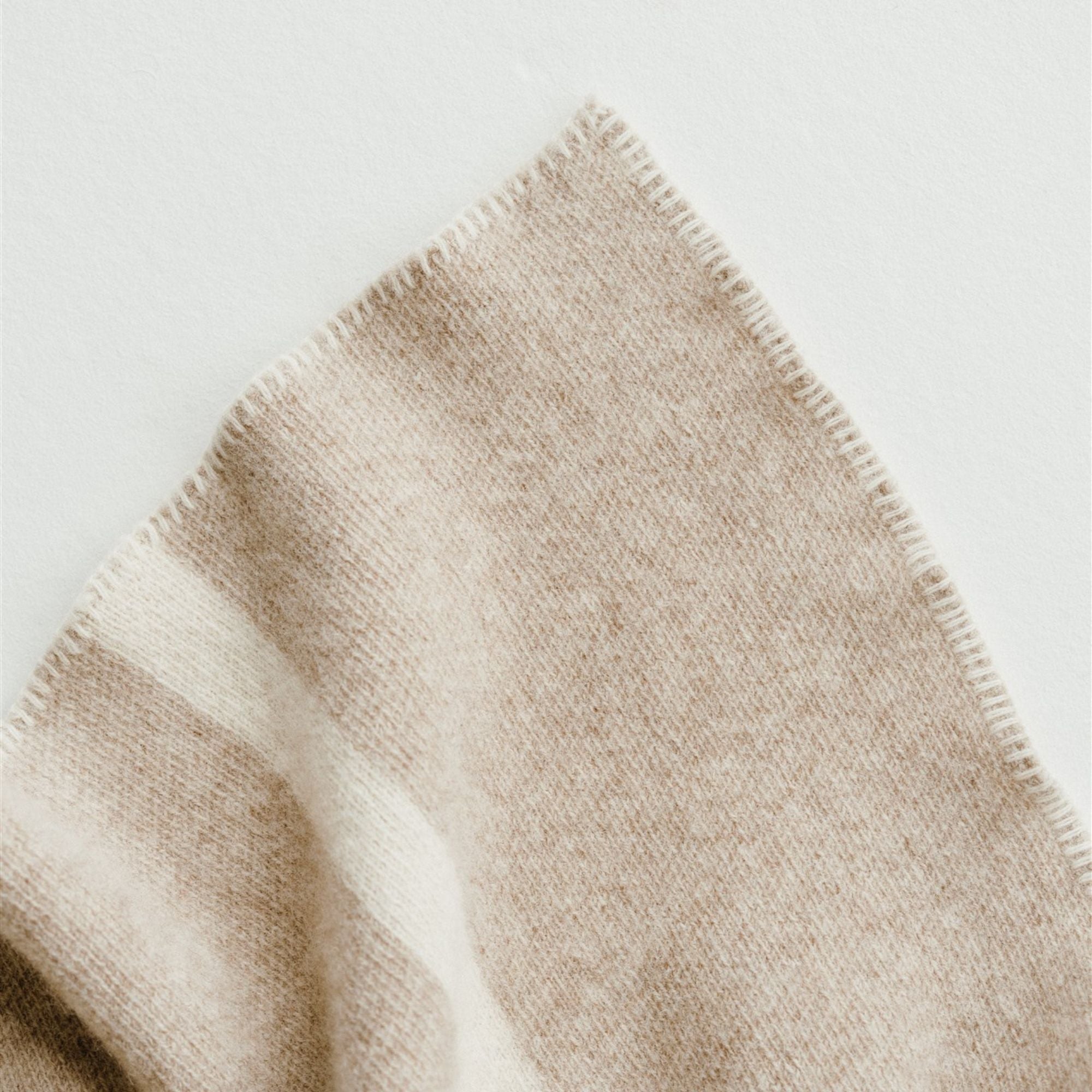 Foxtrot Home New Zealand Wool Baby or Knee Blanket in Oatmeal