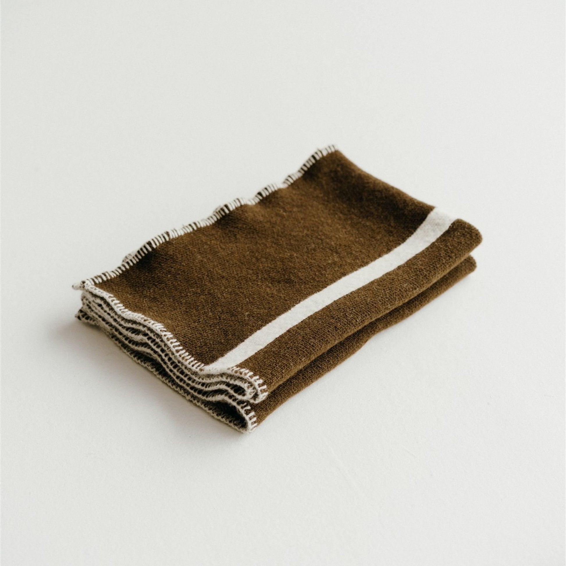 Foxtrot Home New Zealand Wool Baby or Knee Blanket in Olive