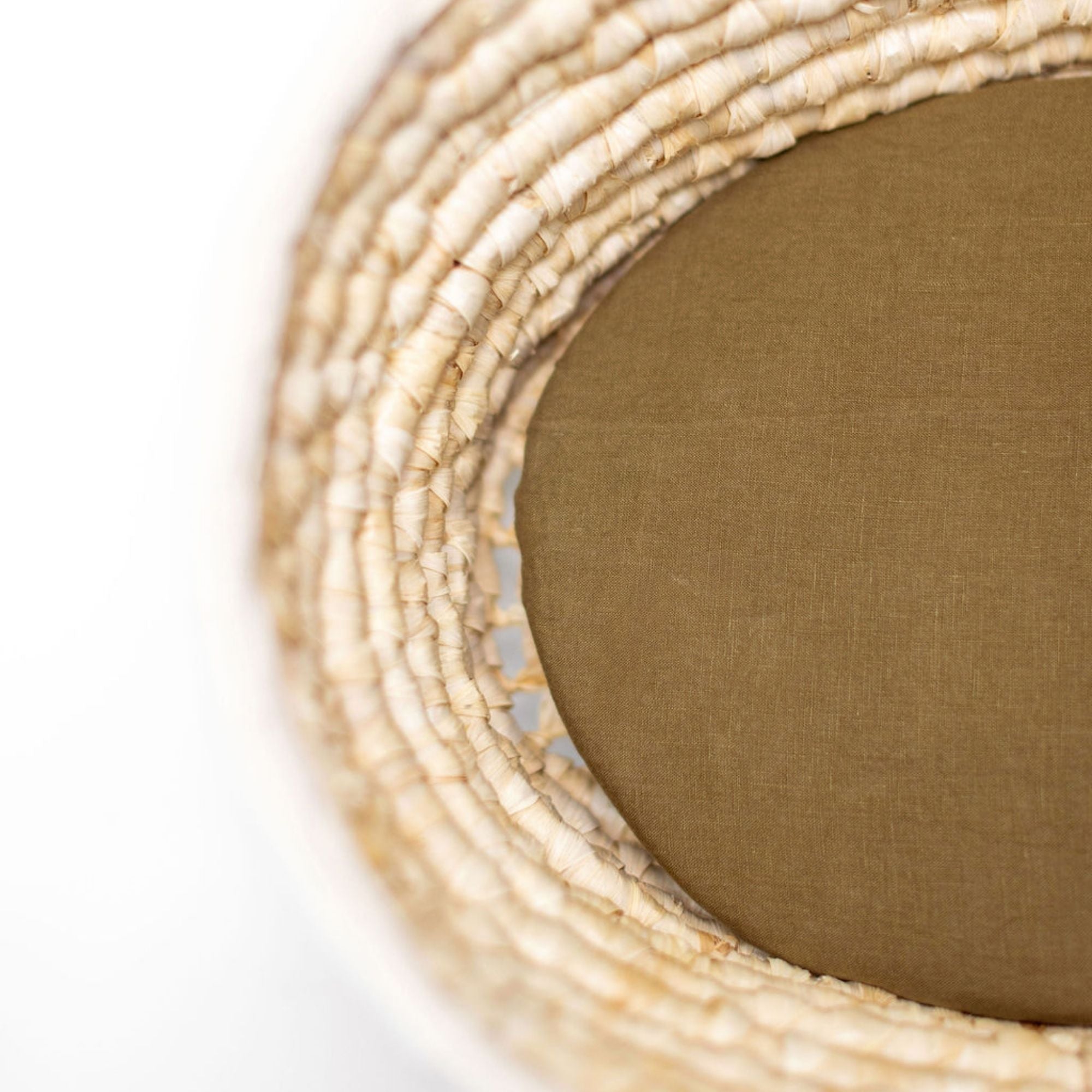 Olive Linen Cot/Bassinet Sheet