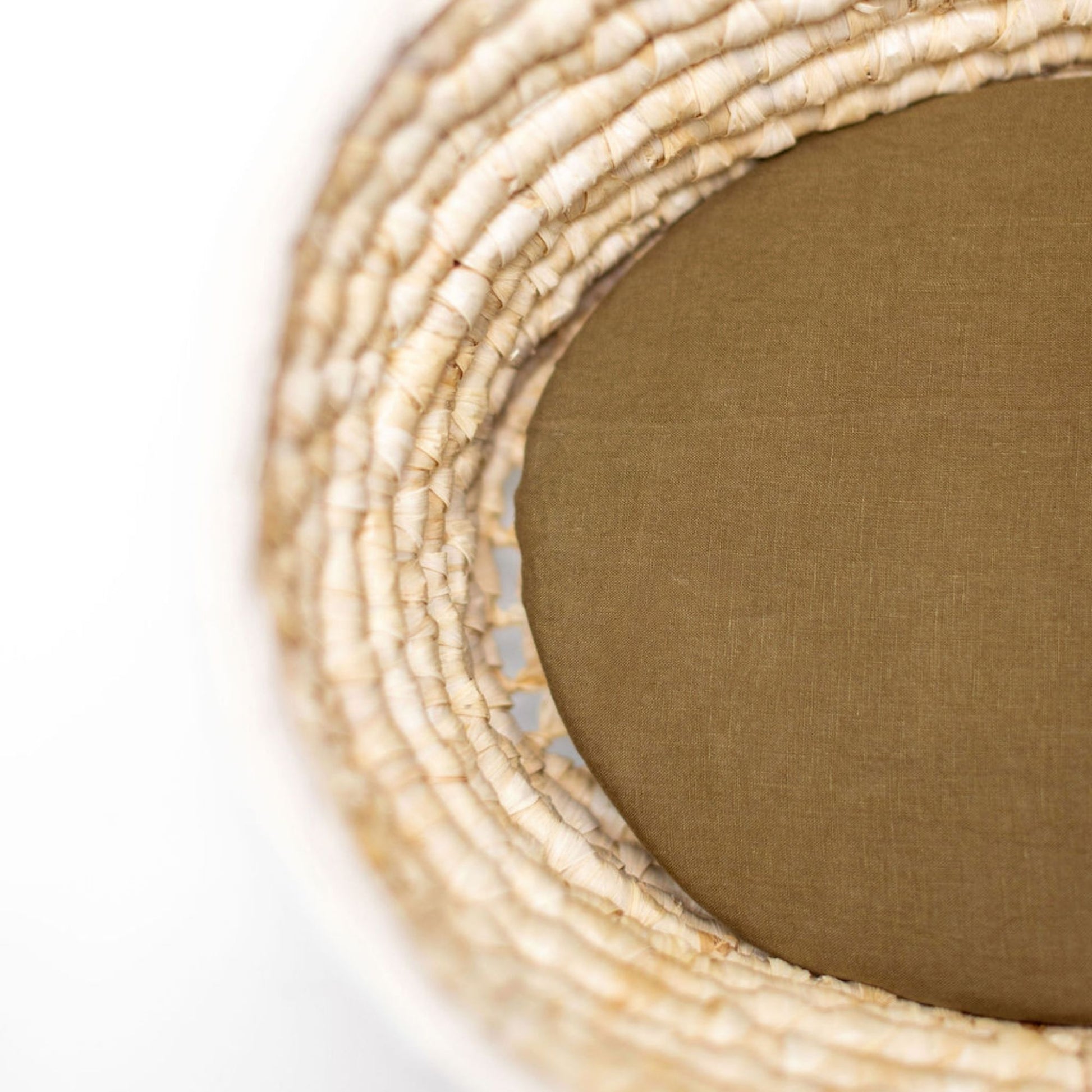 Olive Linen Cot/Bassinet Sheet