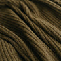 Foxtrot Home New Zealand Wool Throw Blanket Olive Green