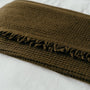 Foxtrot Home New Zealand Wool Throw Blanket Olive Green