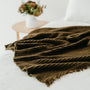 Foxtrot Home New Zealand Wool Throw Blanket Olive Green
