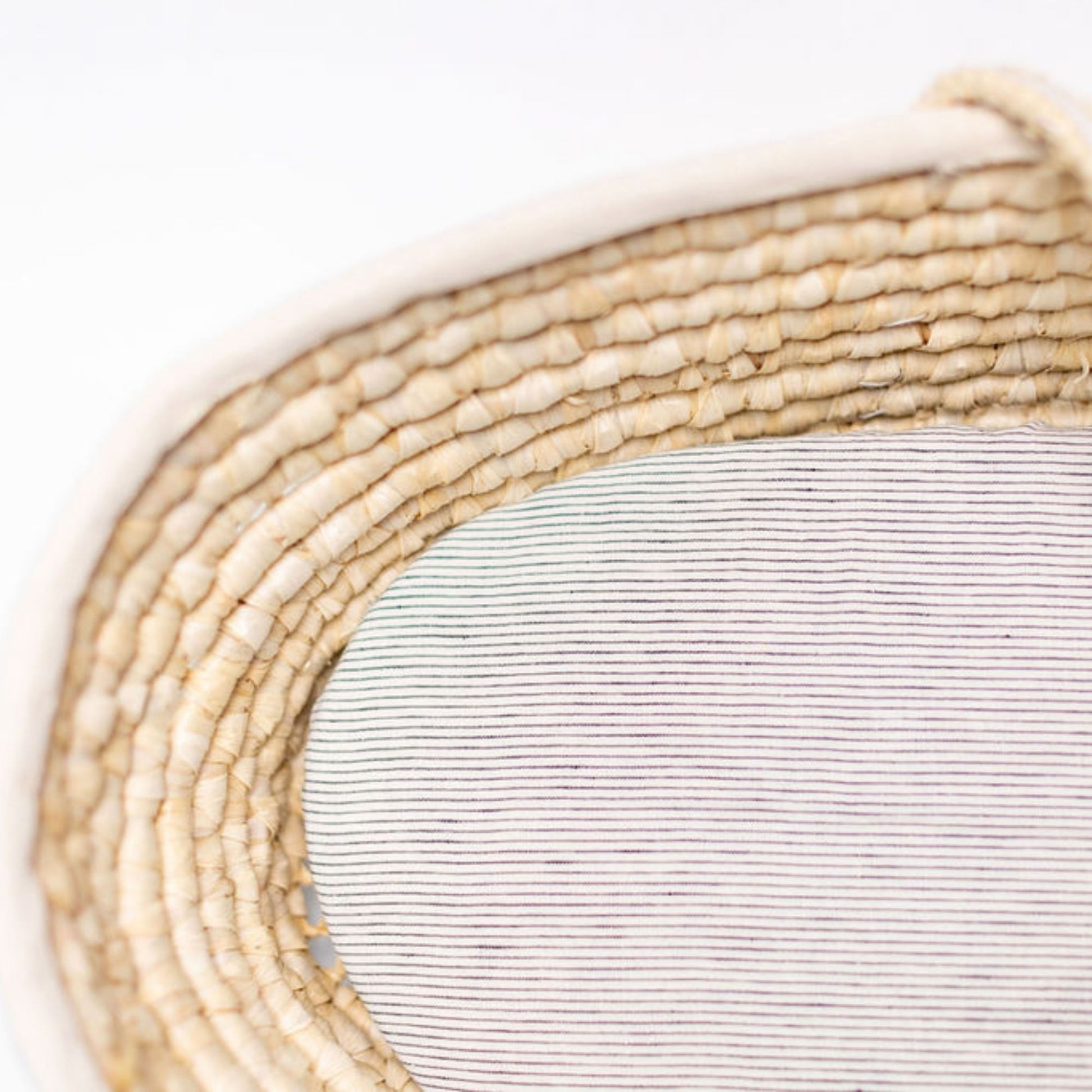 Pinstripes Linen Cot/Bassinet Sheet