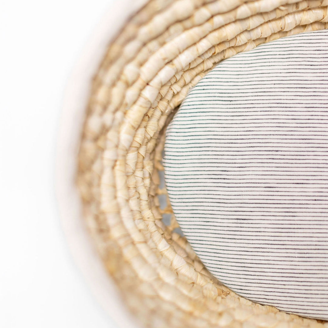 Pinstripes Linen Cot/Bassinet Sheet