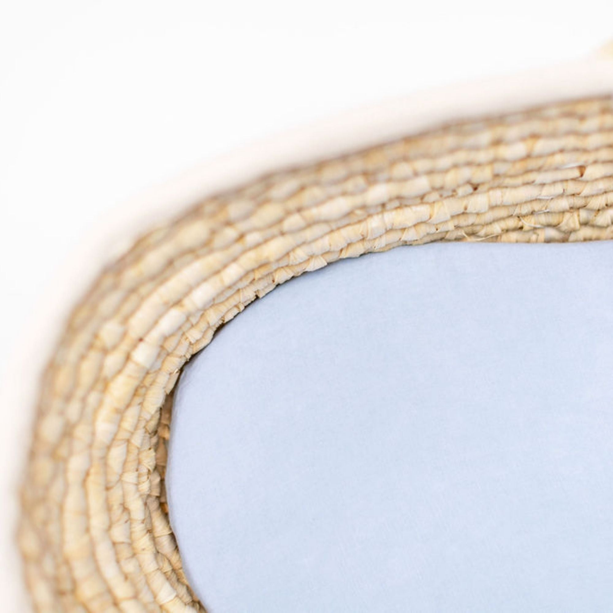 Powder Blue Linen Cot/Bassinet Sheet