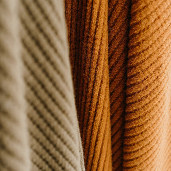 Foxtrot Home New Zealand Wool Throw Blanket Rust