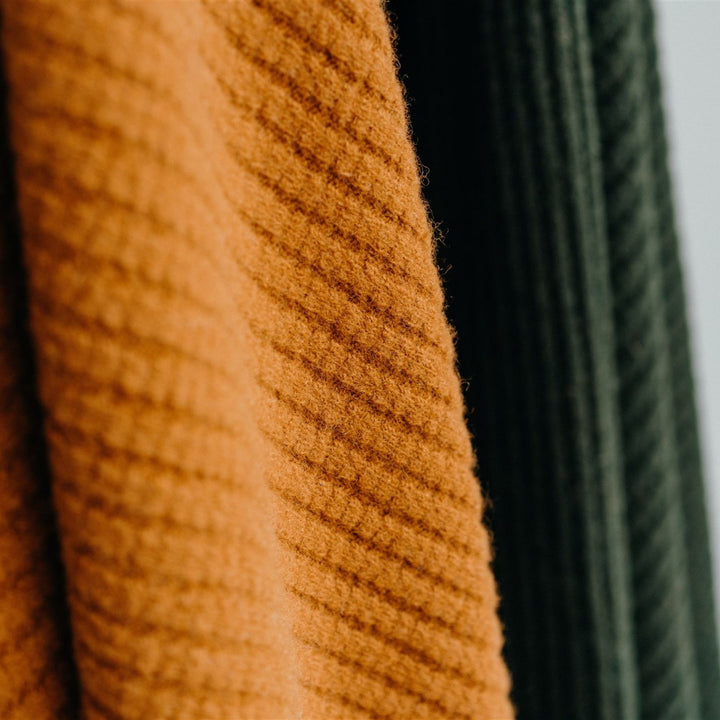 Foxtrot Home New Zealand Wool Throw Blanket Rust