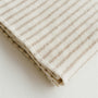 Foxtrot Home New Zealand Wool Throw Blanket in Sand Stripes