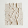 Foxtrot Home New Zealand Wool Throw Blanket in Sand Stripes