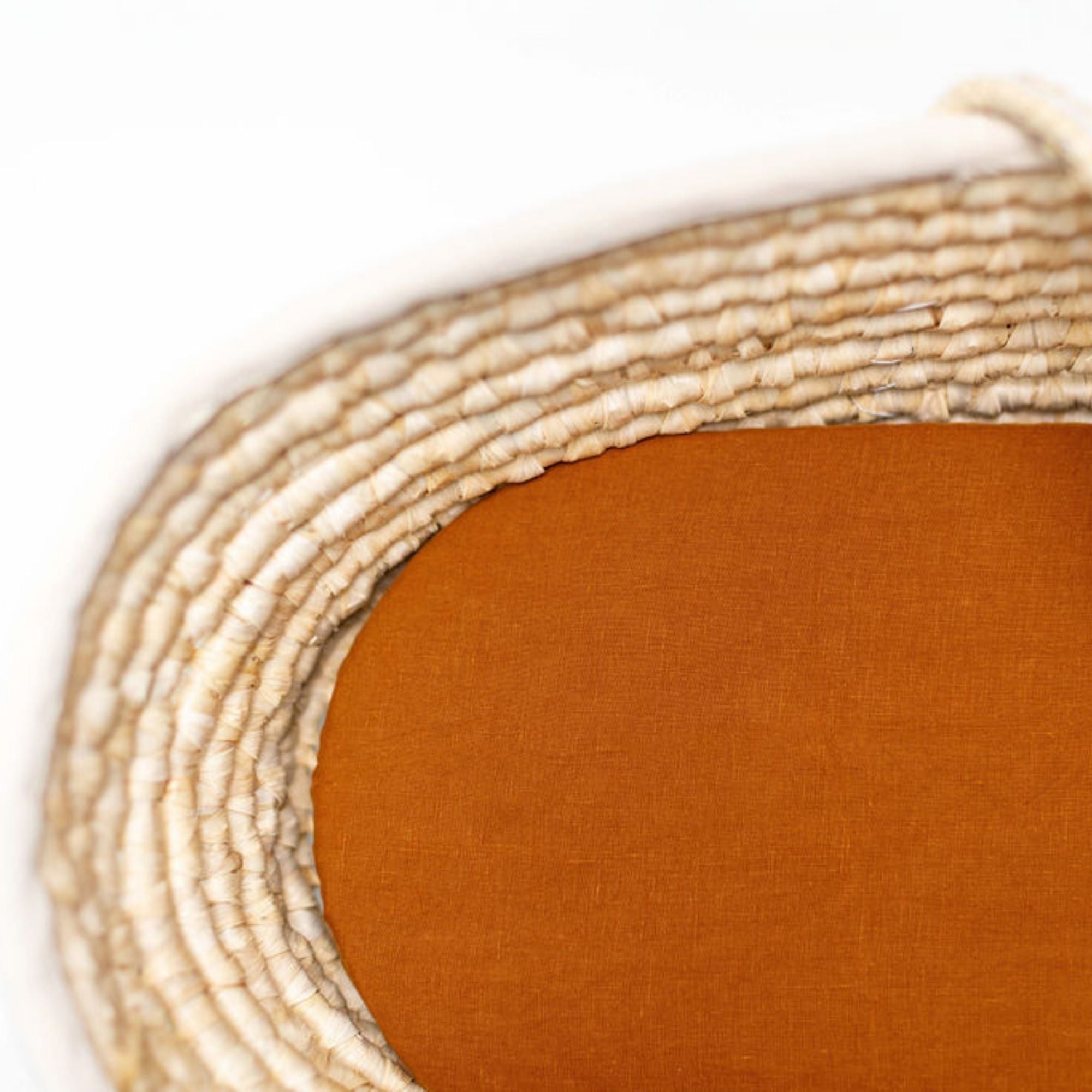 Tobacco Linen Cot/Bassinet Sheet