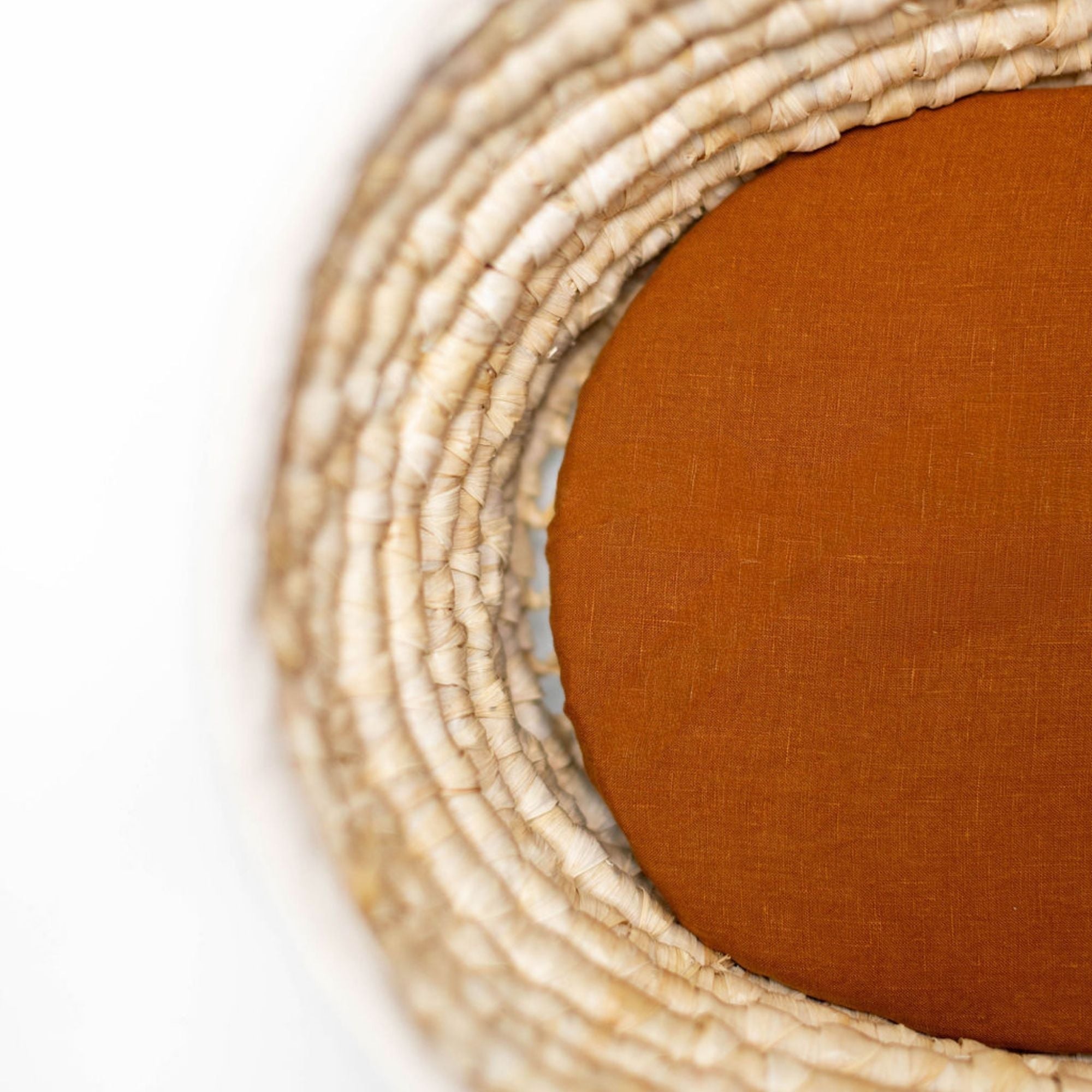 Tobacco Linen Cot/Bassinet Sheet