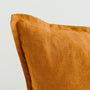 Foxtrot Home French Flax Linen styled with a Tobacco Cushion