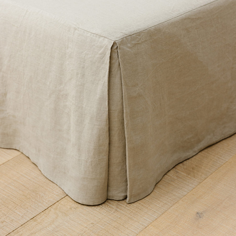 Foxtrot Home Pure French Flax Linen Valance in Natural