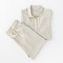 Foxtrot Home French Flax Linen Winter Pyjamas in Stone