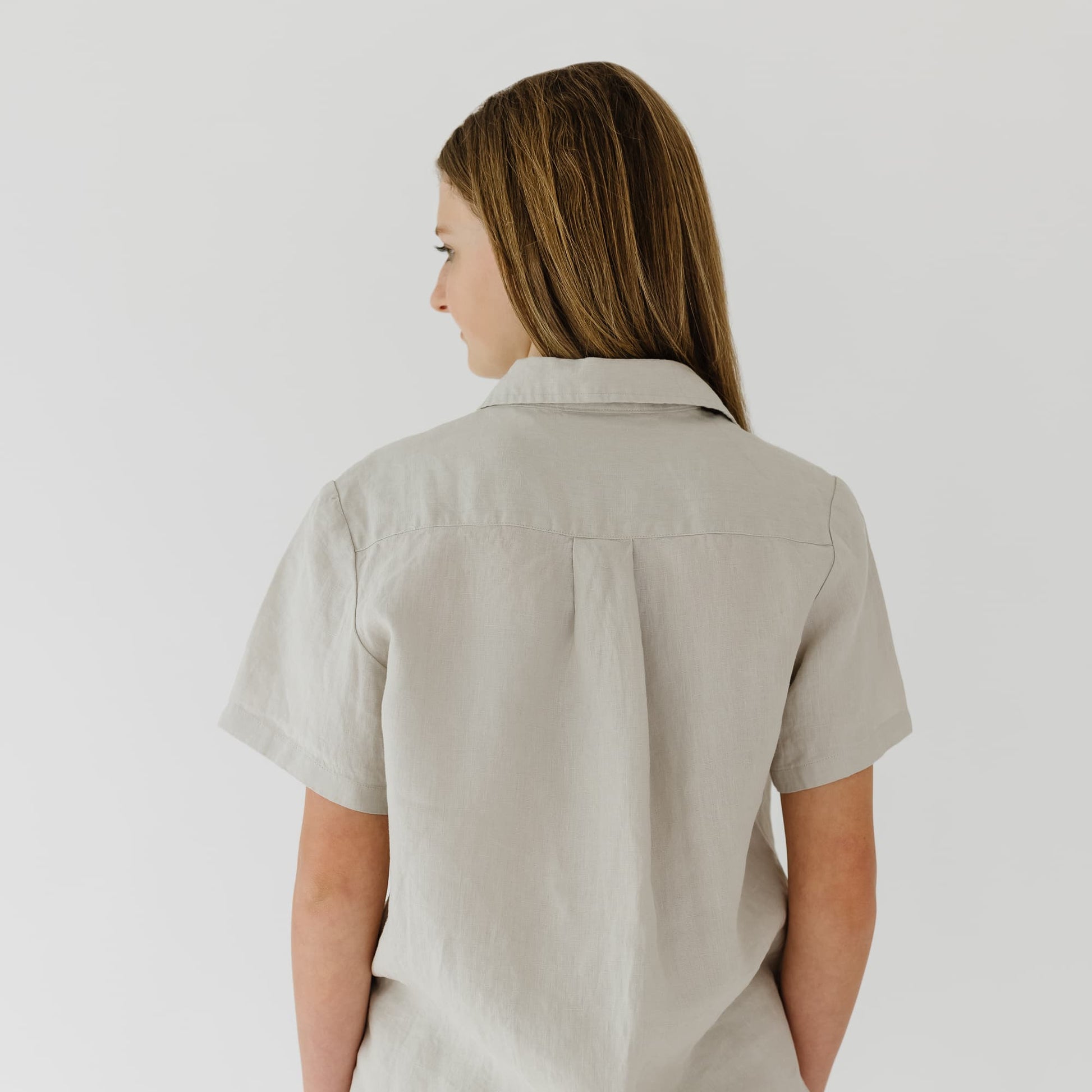 Foxtrot Home French Flax Linen Summer Pyjamas in Stone