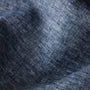 Foxtrot Home French Flax Linen styled in a bedroom with Denim Blue Duvet.