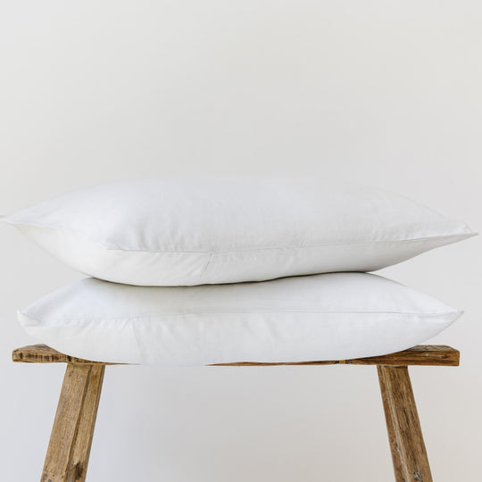 Light Grey Linen Pillowcases