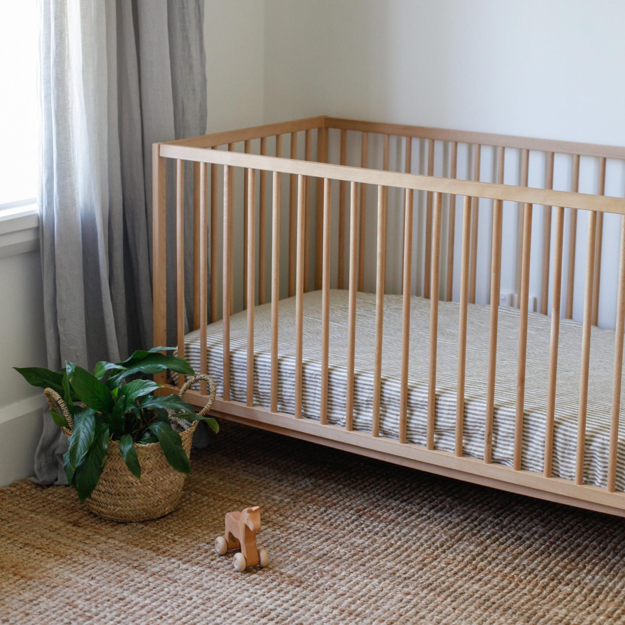 Olive green cot sale sheet