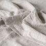 Foxtrot Home French Flax Linen styled in a baby's bedroom with a Pinstripe Cot Duvet.