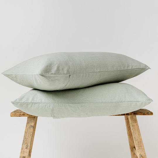 Sage Green Linen Pillowcases