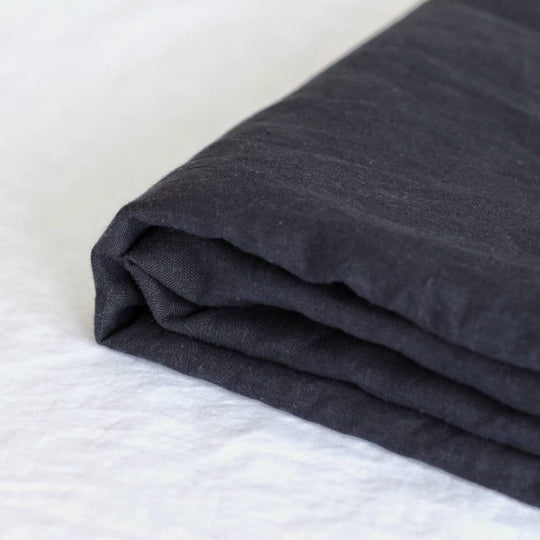 Midnight Blue Linen Sheets Set