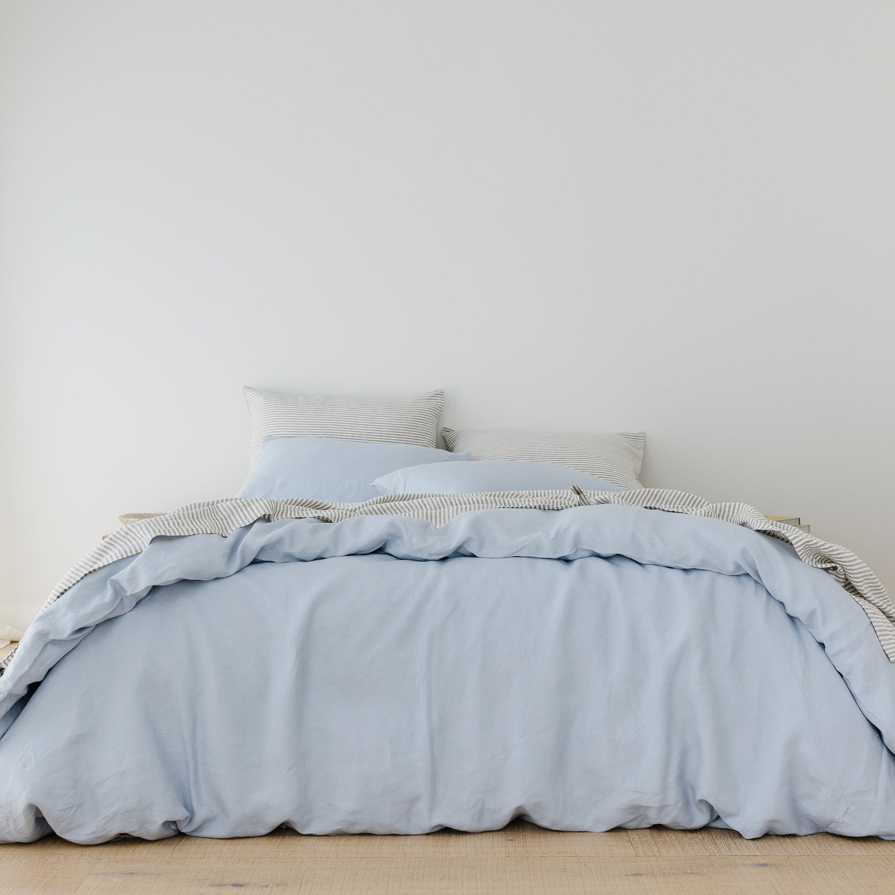 Powder Blue Linens Powder Blue Linen Duvet – Foxtrot Home