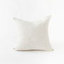 Foxtrot Home French Flax Linen styled in a bedroom with Sand Stripes Cushion Cover.