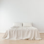 Foxtrot Home French Flax Linen styled in Malt Brown Grid