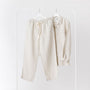 Foxtrot Home French Flax Linen Winter Pyjamas in Stone