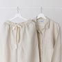 Foxtrot Home French Flax Linen Winter Pyjamas in Stone